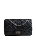 Chanel Small Reissue Black Crinkle Calfskin Ruthenium Hardware (Series 13)