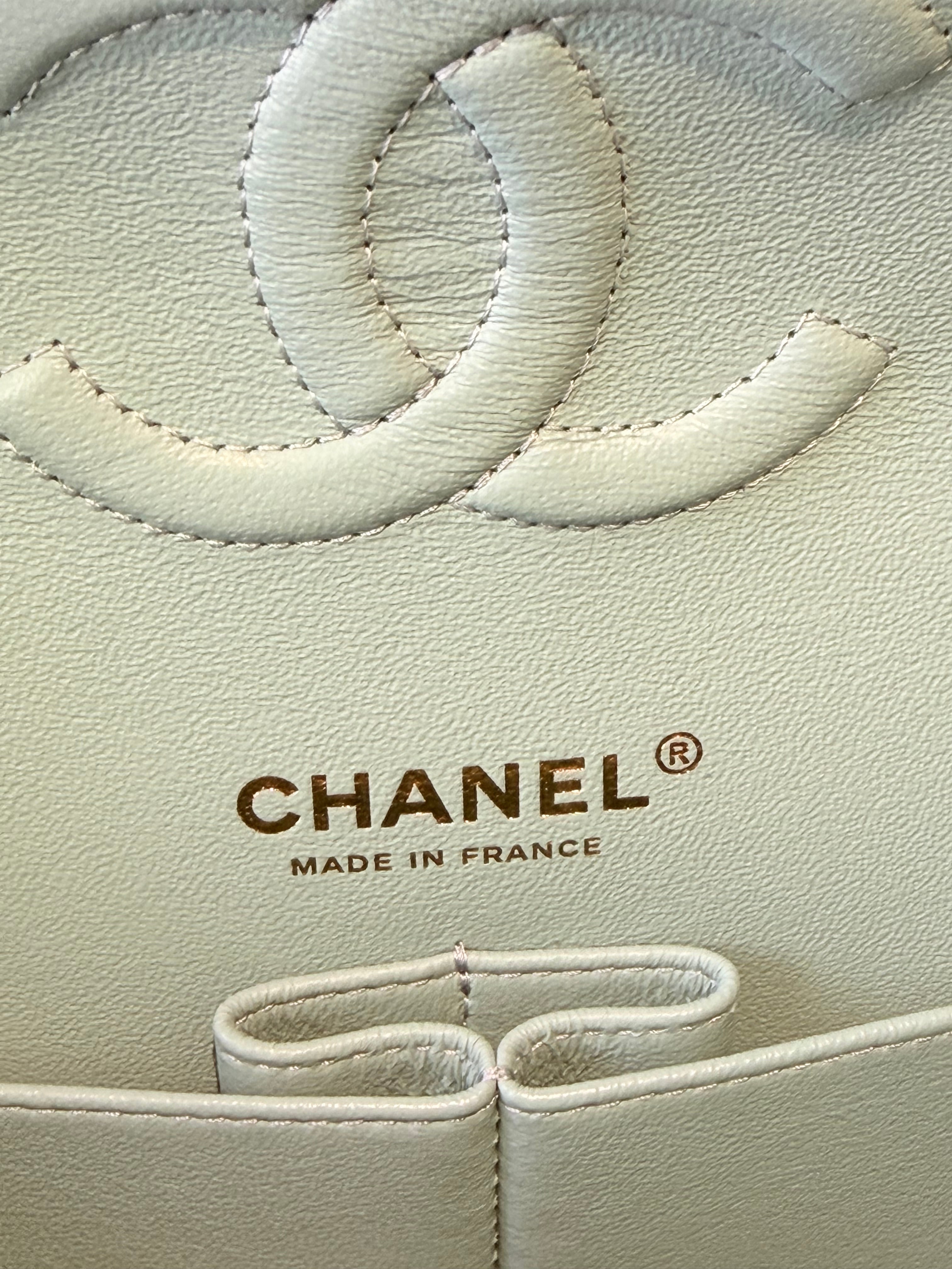 Chanel Medium Classic Double Flap in Tiffany Caviar Gold Hardware