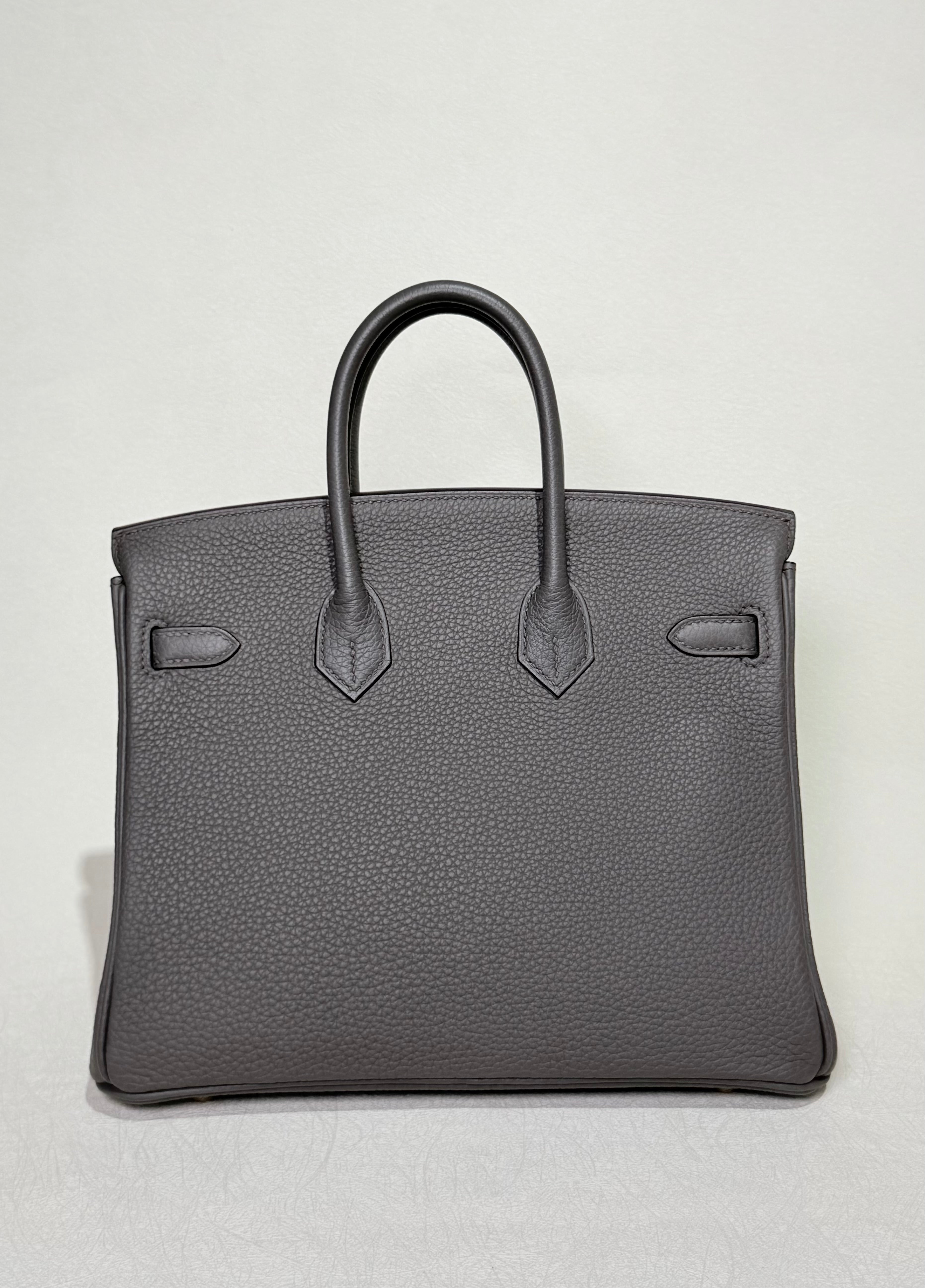 Hermès Birkin 25 Gris Etain Gold Hardware