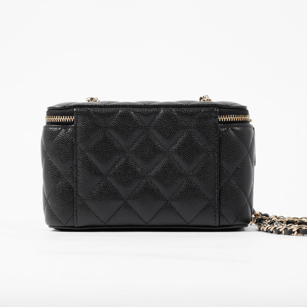 Chanel Long Vanity Black Caviar Gold Hardware (Series 32)