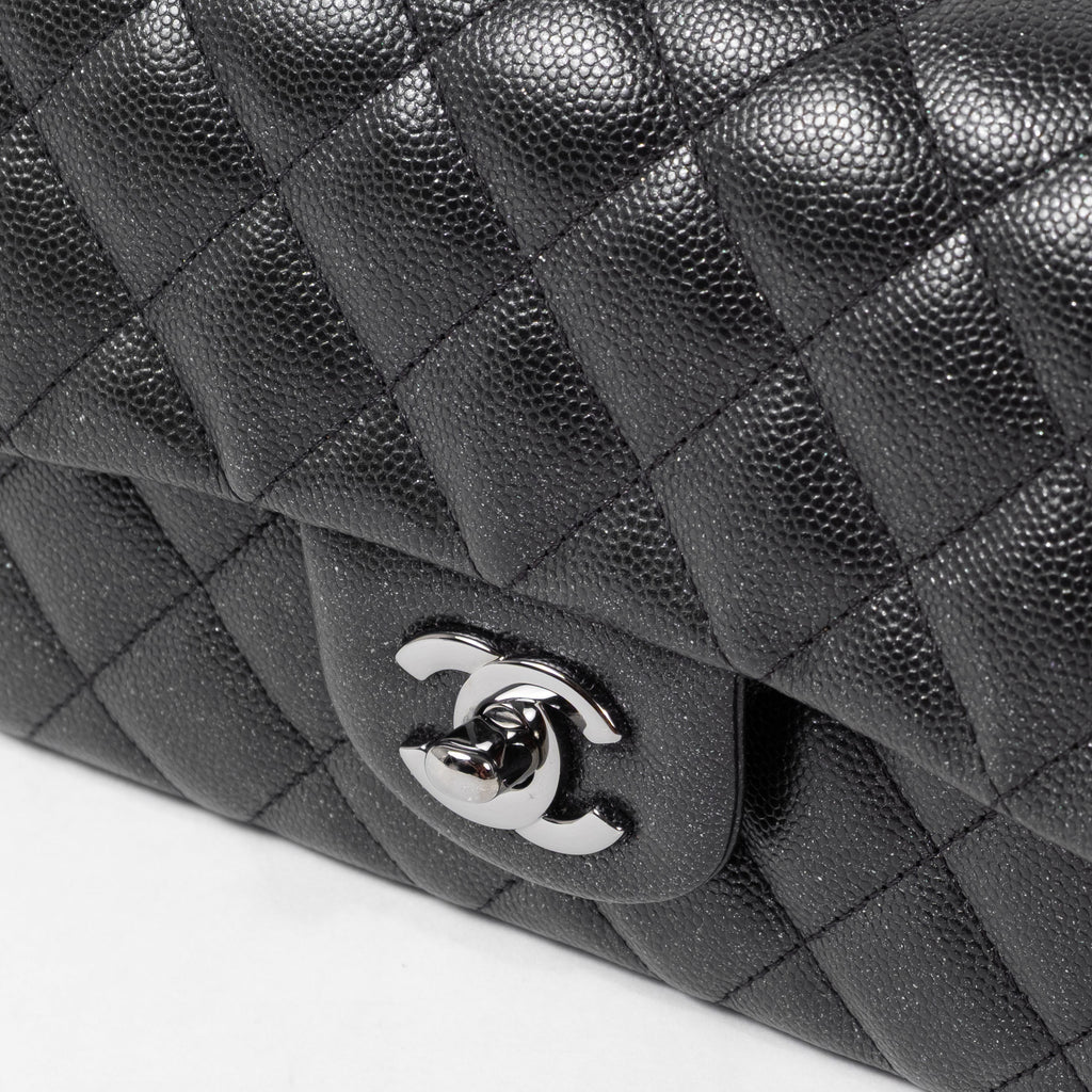 Chanel Classic Mini Rectangular Flap Bag in Black Caviar