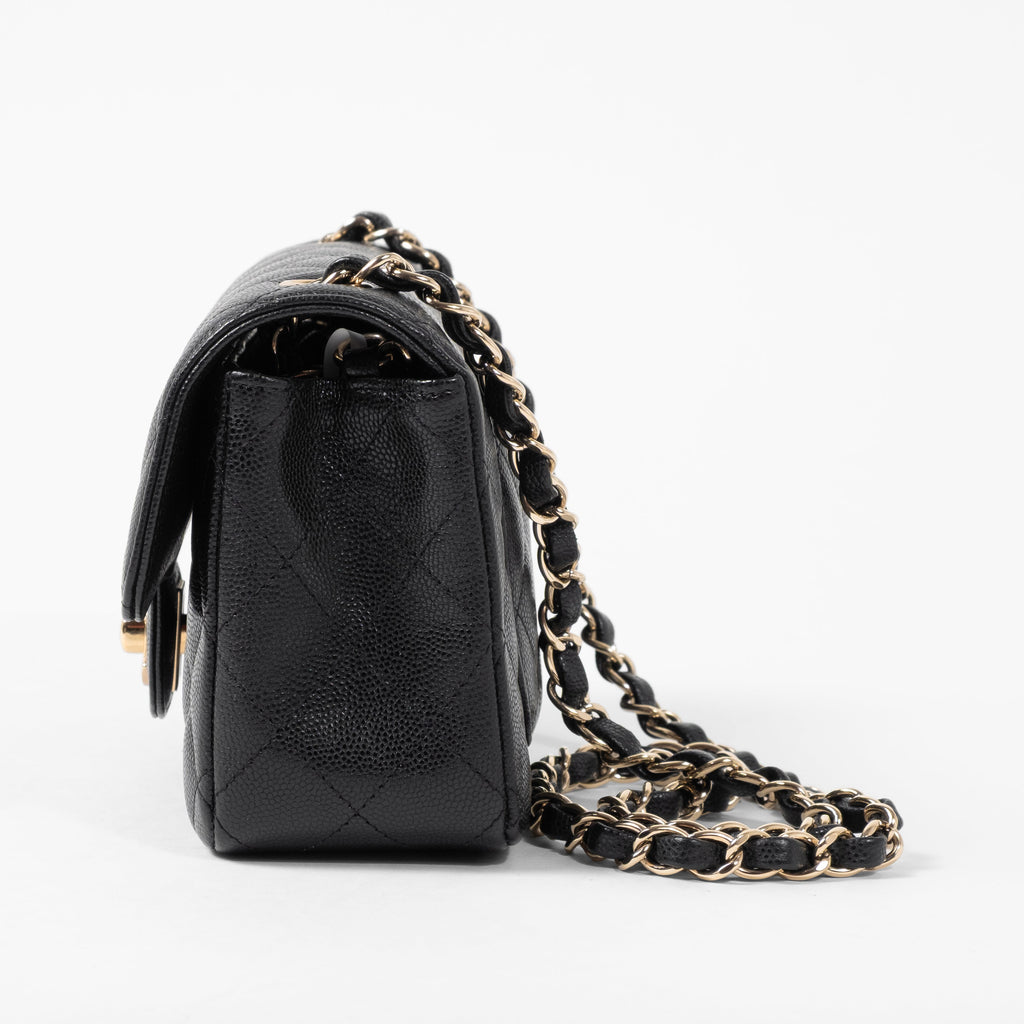 Chanel Classic Mini Rectangular Flap Black Caviar GHW