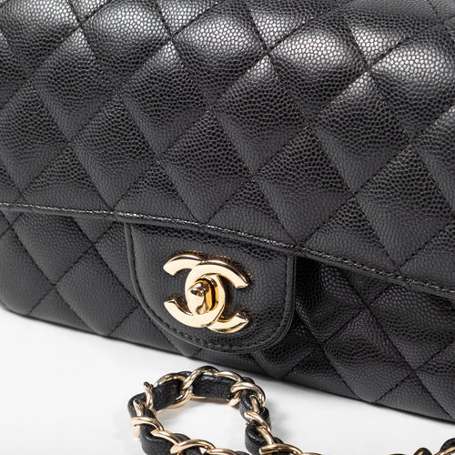 Chanel Classic Mini Rectangular Flap Black Caviar GHW