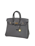 Hermès Birkin 25 Gris Etain Gold Hardware