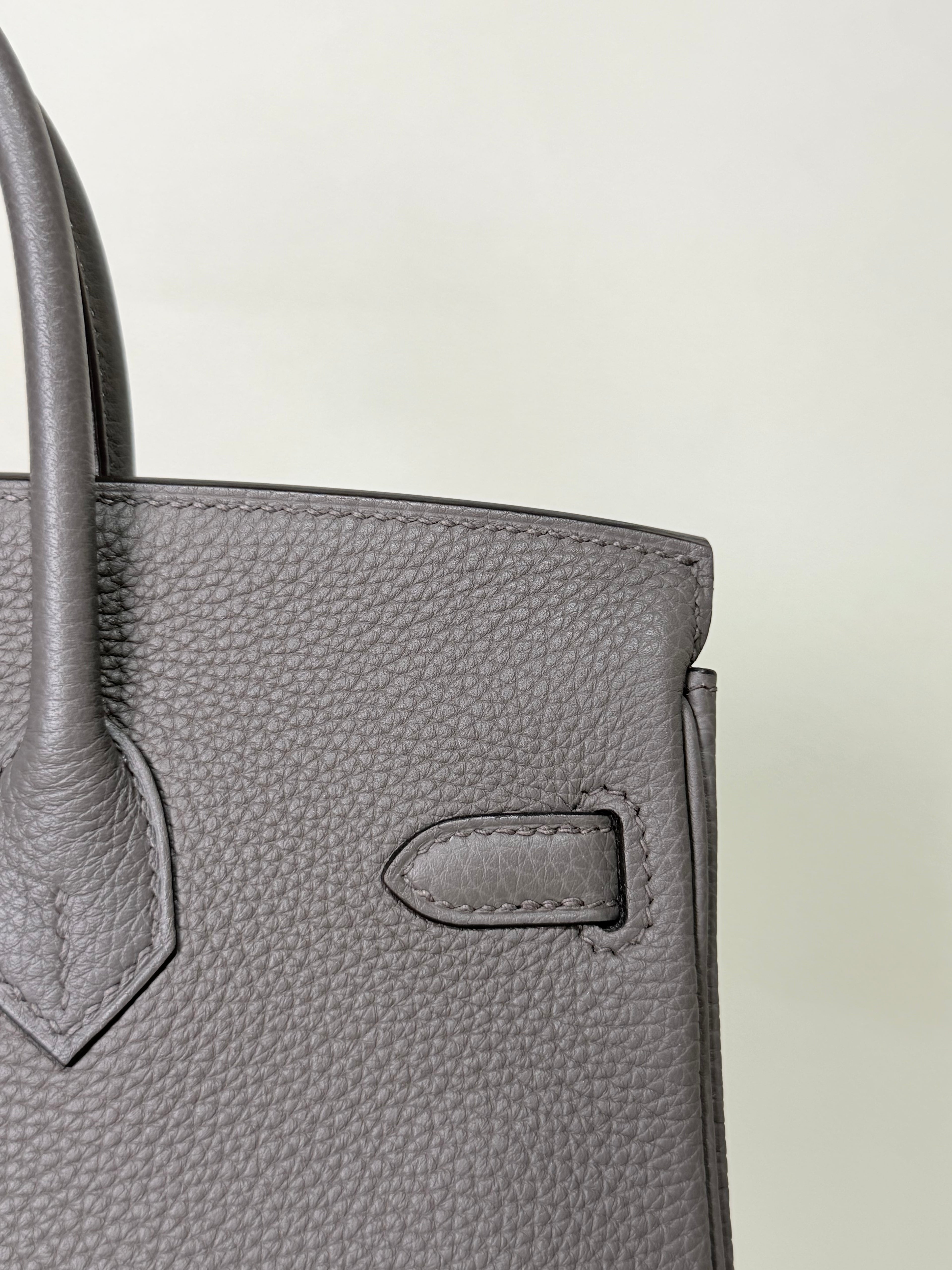 Hermès Birkin 25 Gris Etain Gold Hardware
