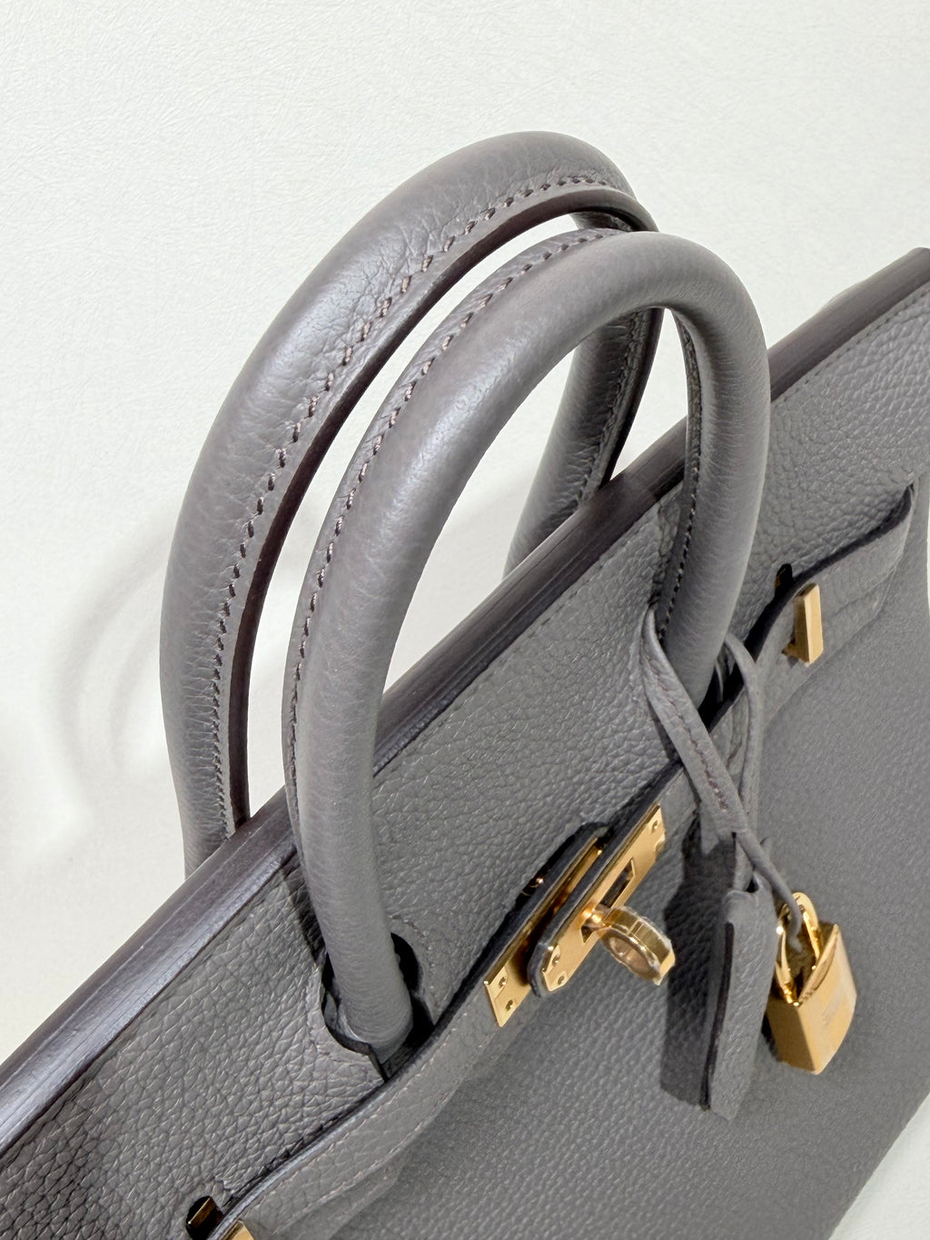 Hermès Birkin 25 Gris Etain Gold Hardware