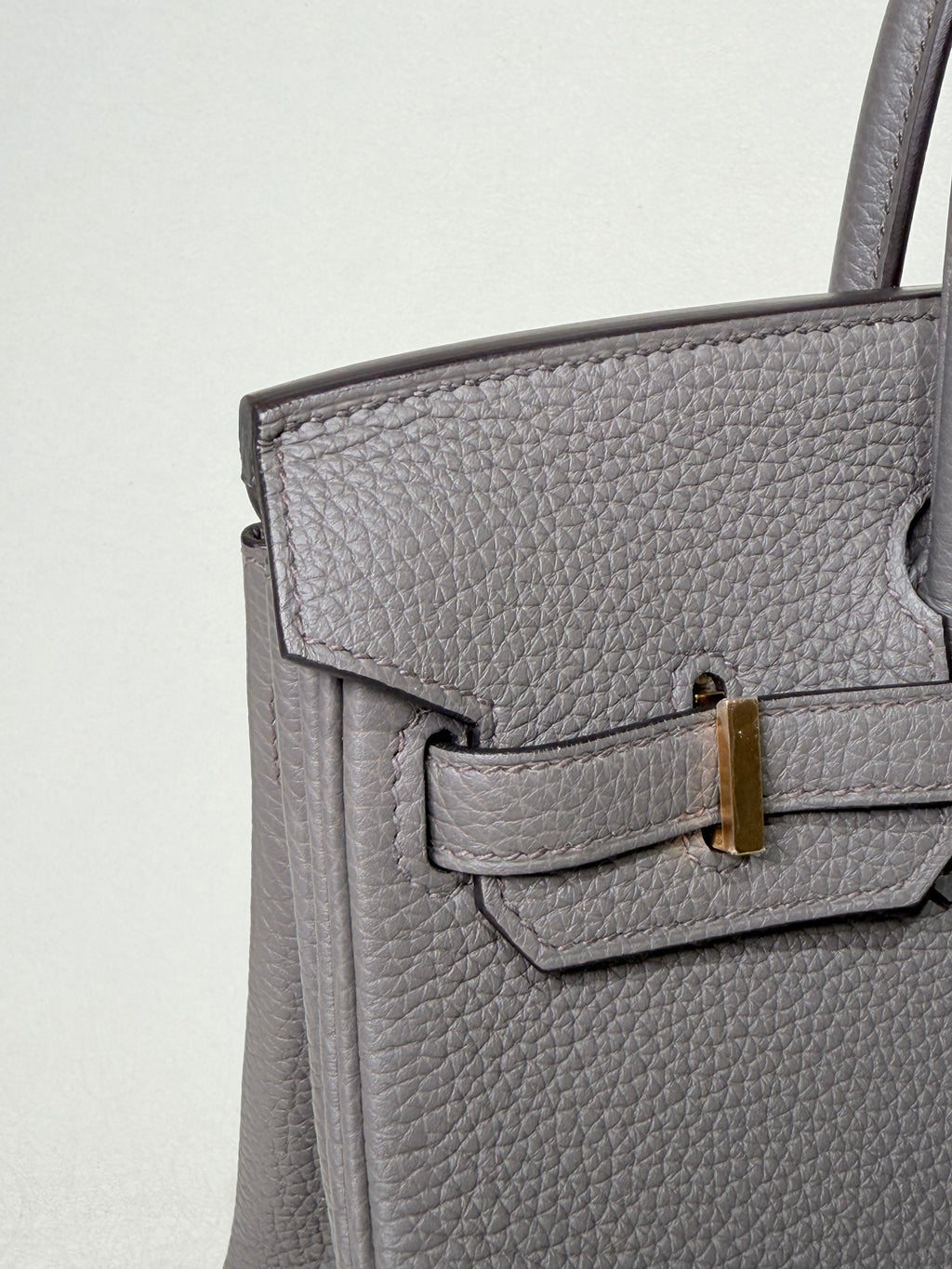 Hermès Birkin 25 Gris Etain Gold Hardware