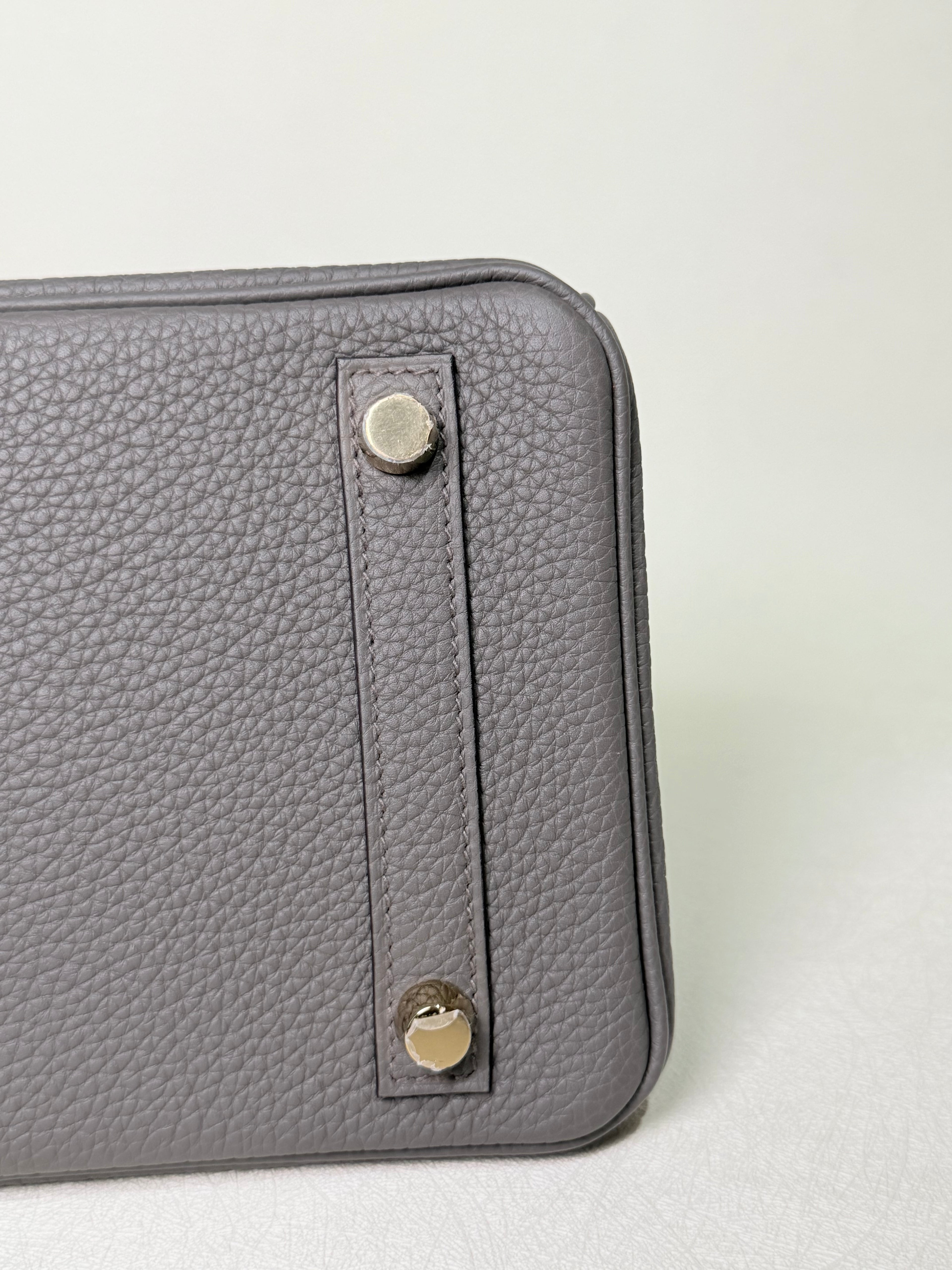 Hermès Birkin 25 Gris Etain Gold Hardware