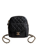 Chanel Mini Day Backpack in Black Caviar Gold Hardware