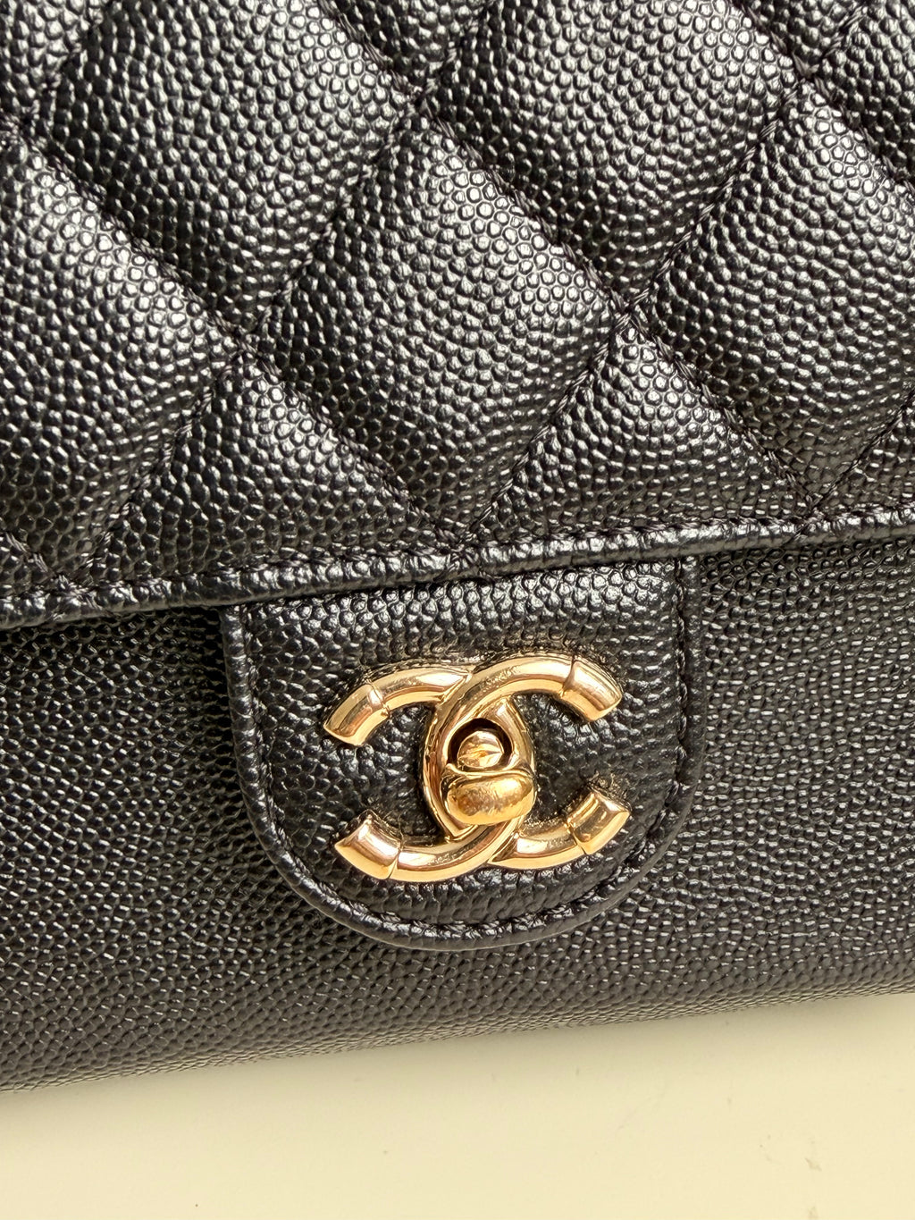 Chanel Mini Day Backpack in Black Caviar Gold Hardware