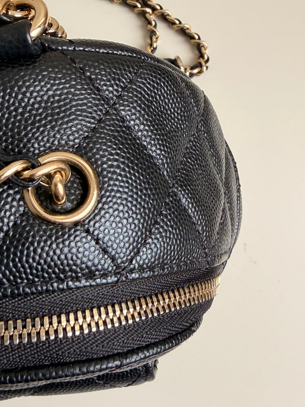 Chanel Mini Day Backpack in Black Caviar Gold Hardware