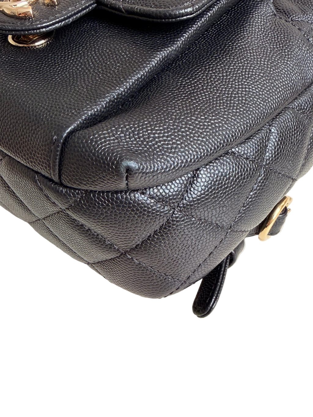 Chanel Mini Day Backpack in Black Caviar Gold Hardware