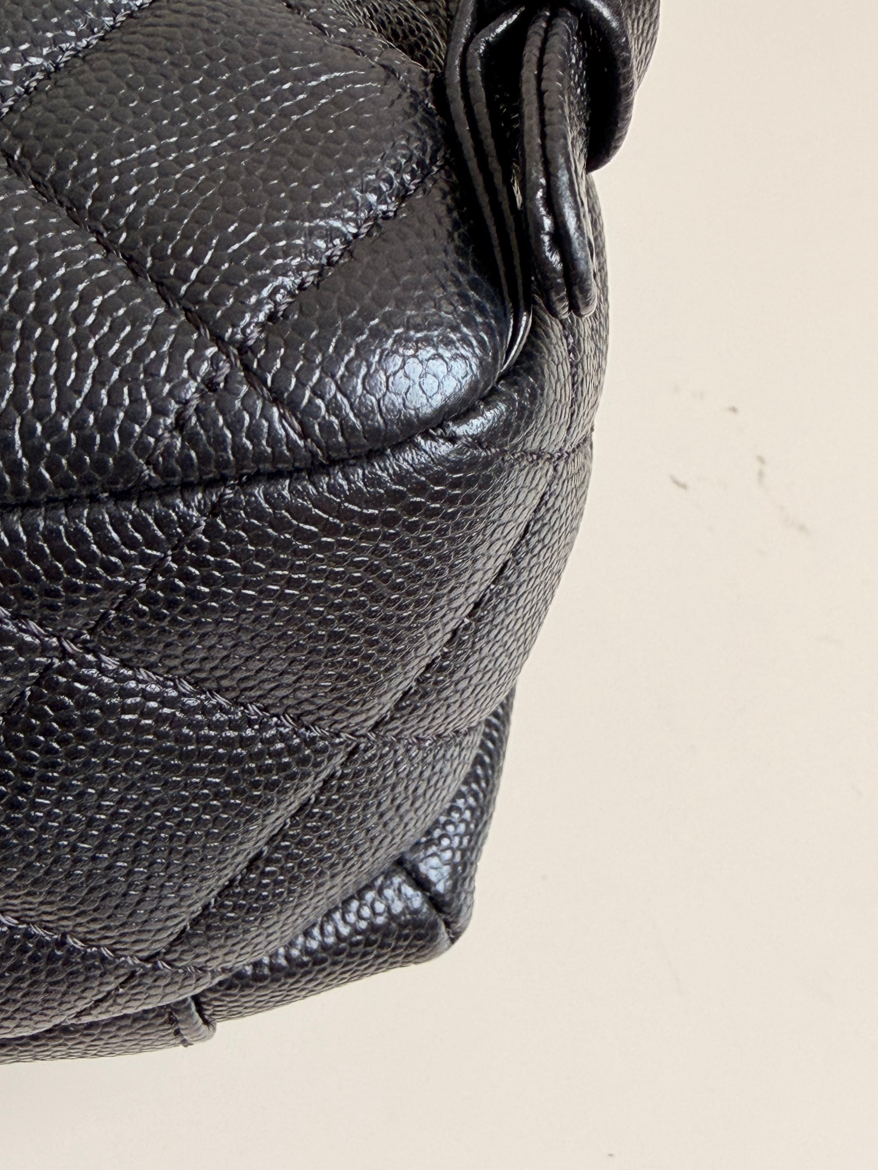 Chanel Mini Day Backpack in Black Caviar Gold Hardware