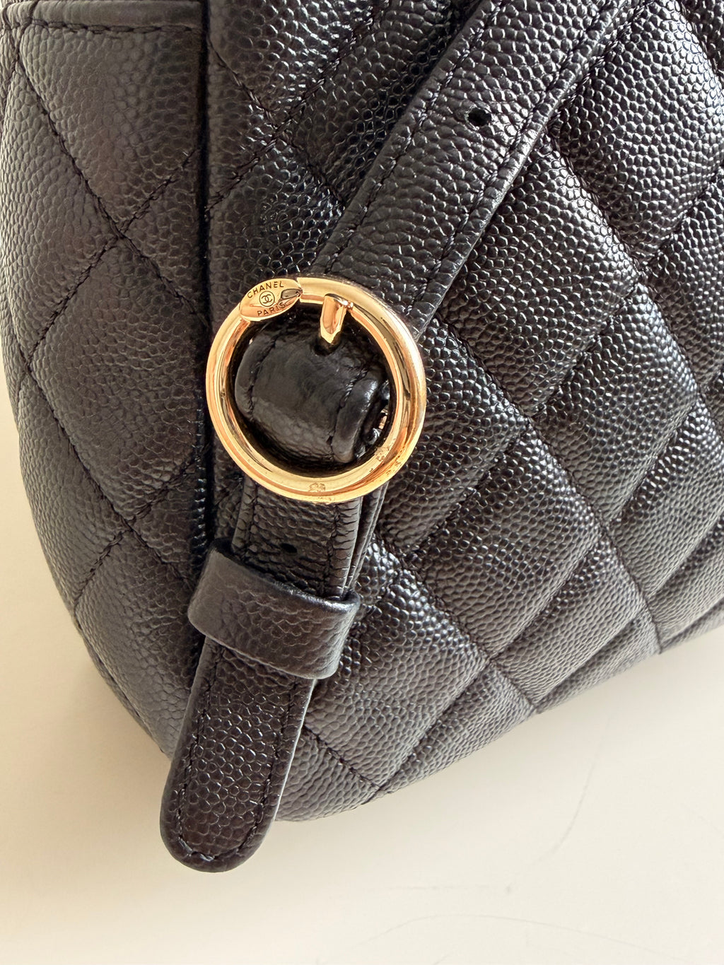 Chanel Mini Day Backpack in Black Caviar Gold Hardware
