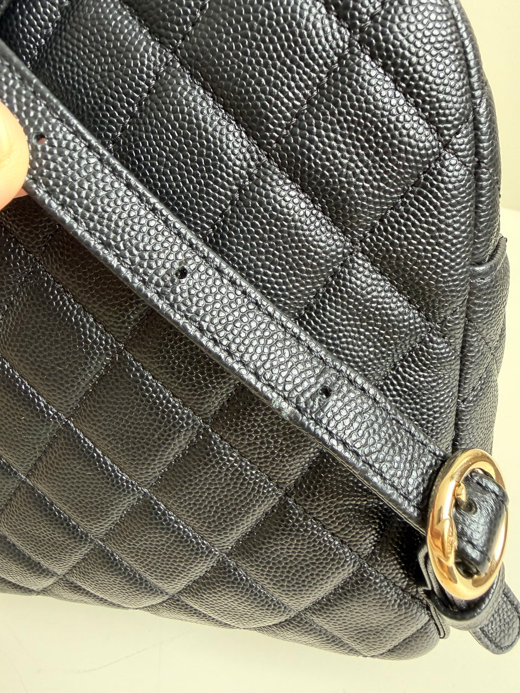 Chanel Mini Day Backpack in Black Caviar Gold Hardware