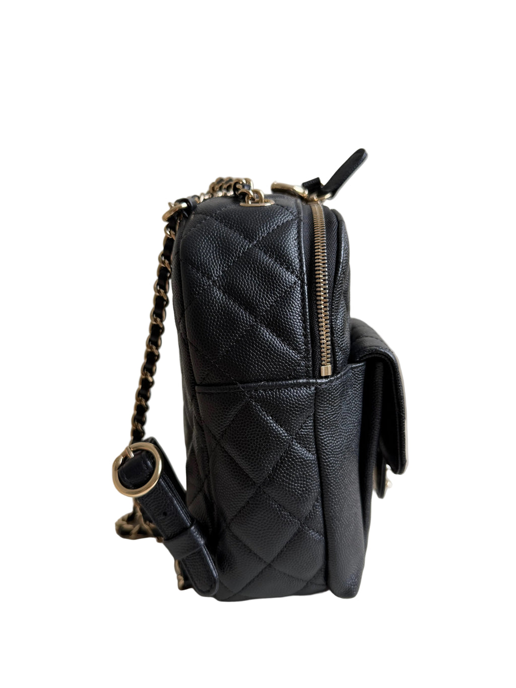 Chanel Mini Day Backpack in Black Caviar Gold Hardware