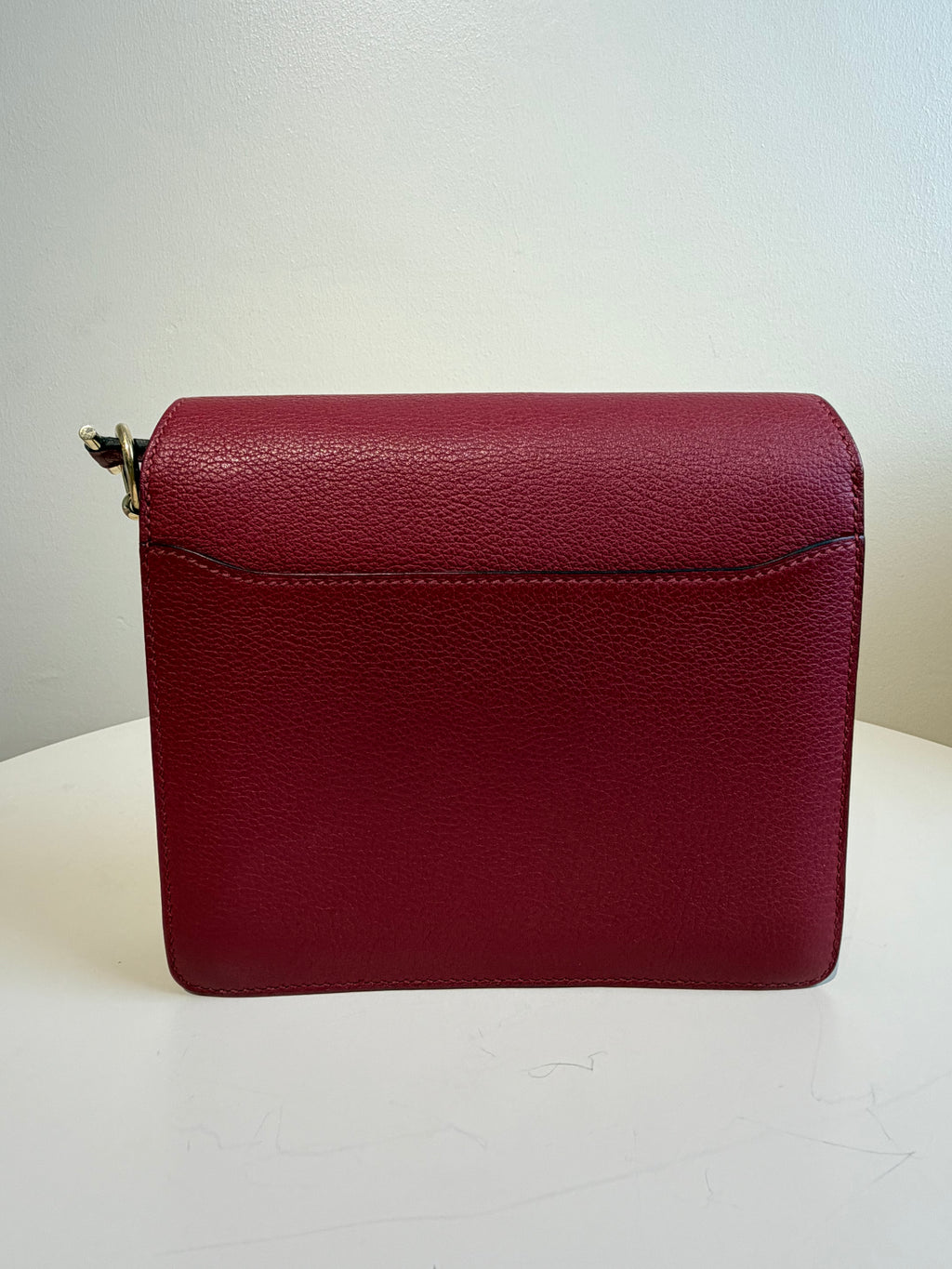 Hermès Mini Roulis in Rouge Grenat Gold Hardware