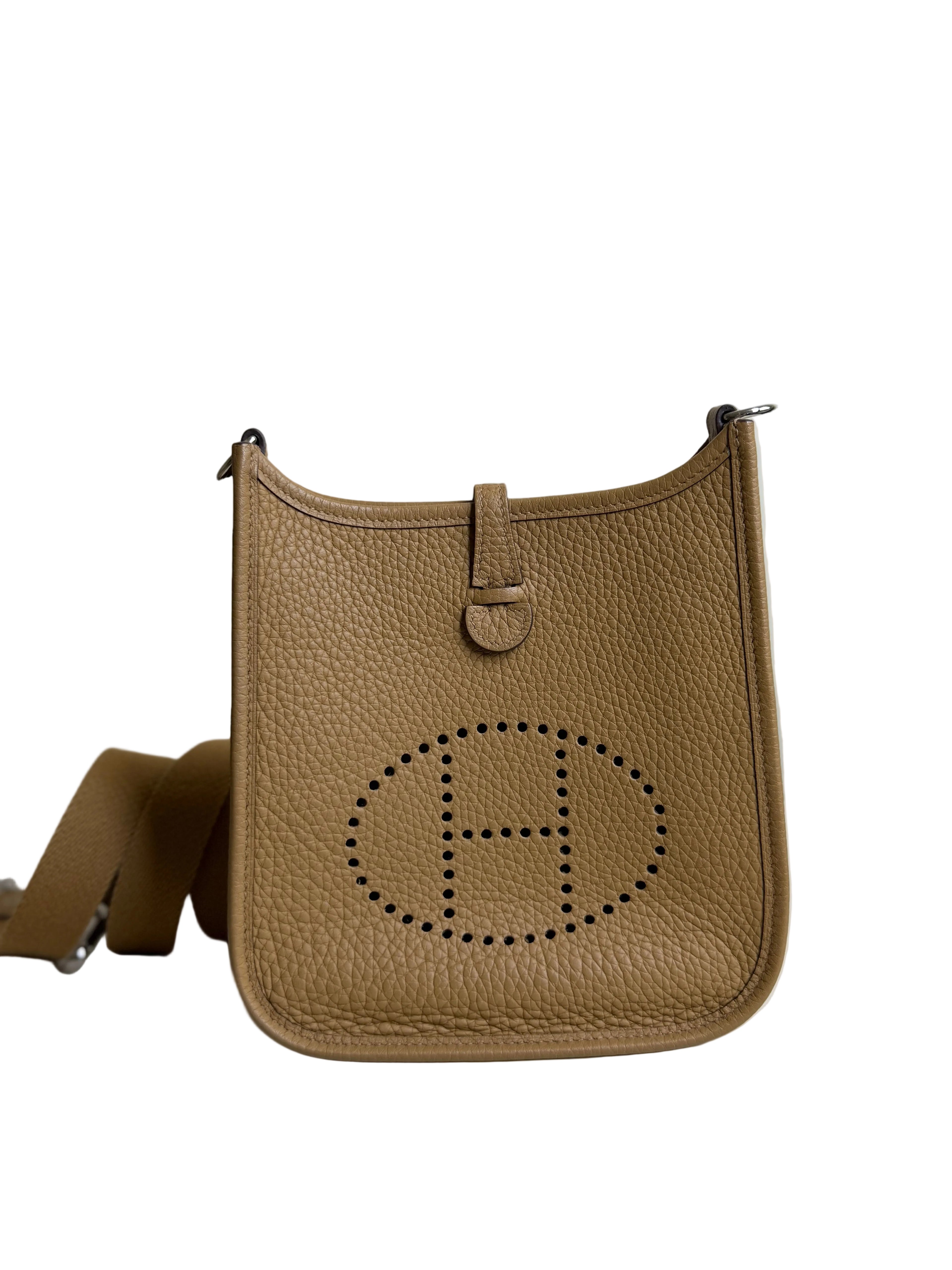 Hermès Evelyne TPM in Biscuit Gold Hardware