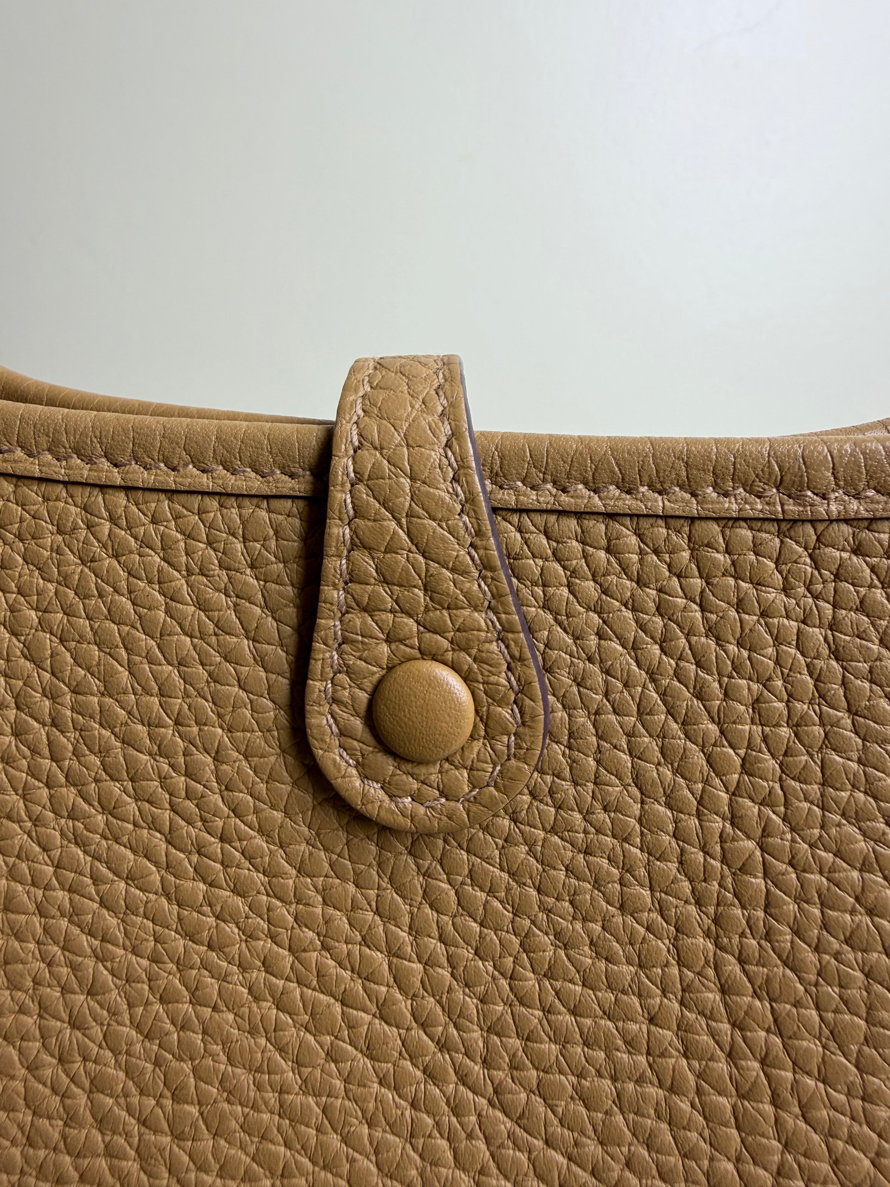 Hermès Evelyne TPM in Biscuit Gold Hardware